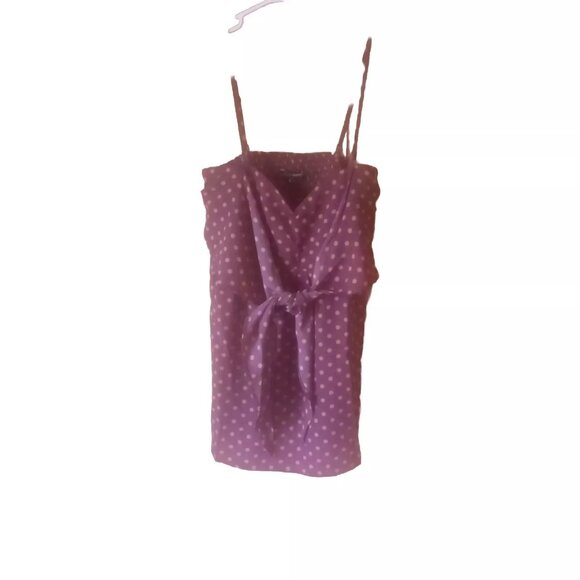Wishlist Apparel Spaghetti Strap Polka Dot Tank Top Size M - Picture 1 of 3
